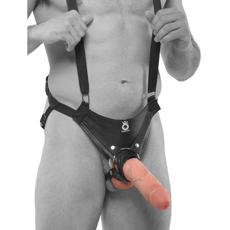 King Cock - Realistyczne Dildo Strap-On Na Szelkach 25 CM